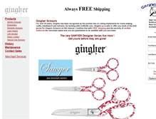 Tablet Screenshot of gingher.us